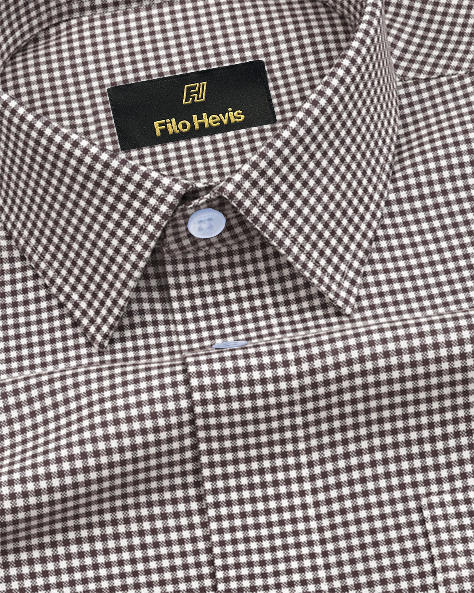 Oxford Cotton Check Shirt for Men |Slim fit | Brown My Store