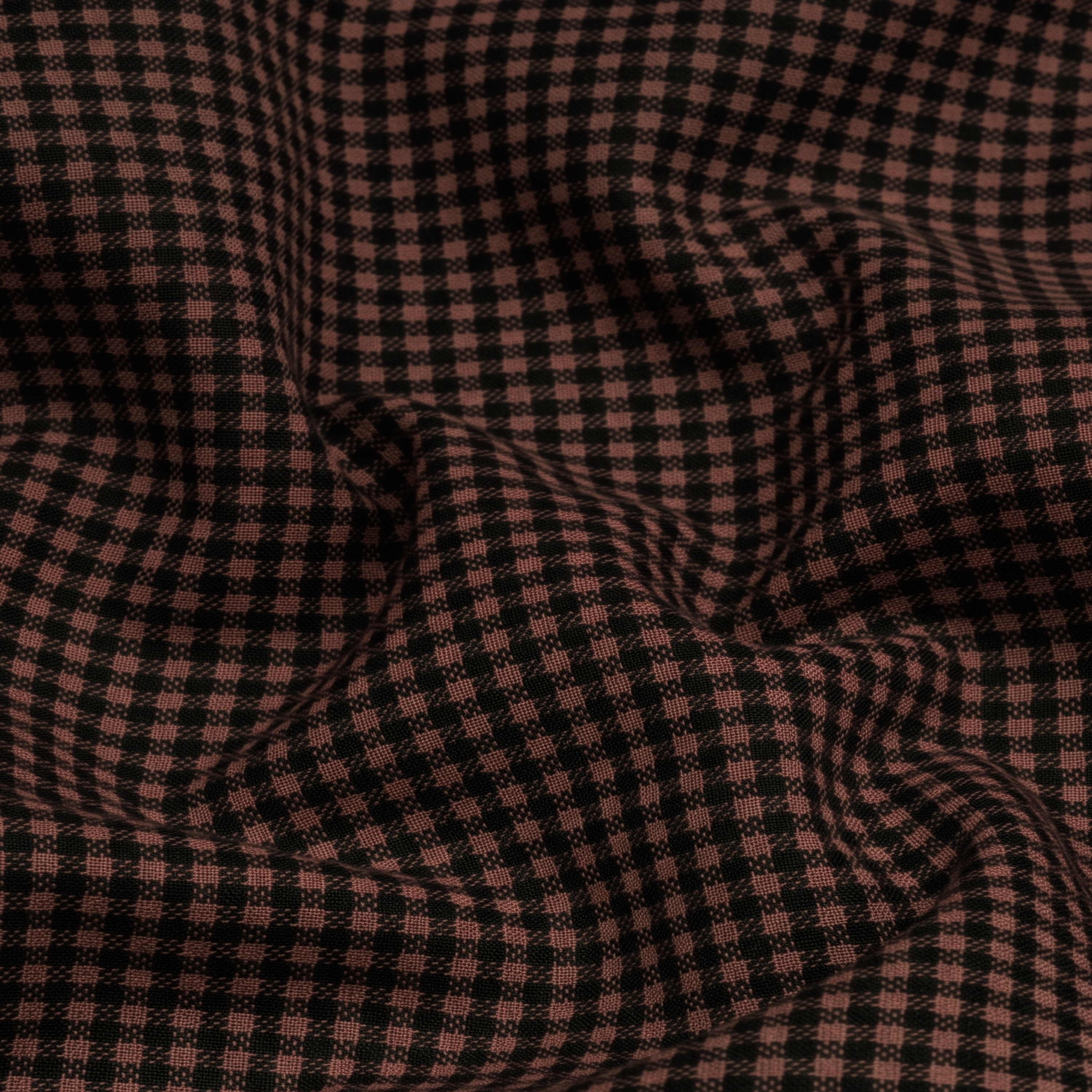 Men's Cotton Check Shirt-Amrican Brown, Regular Fit, All-Day Comfort