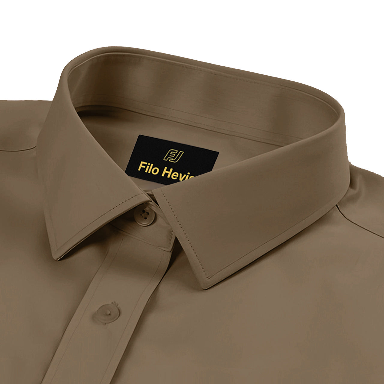 Men's Formal Regular Fit Cotton Full Sleeve Shirt- BROWN