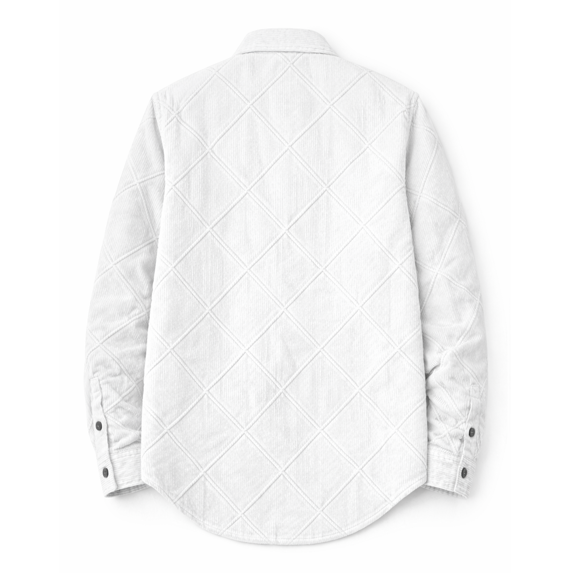 Corduroy Shirt for Men – Soft Textured Winter- White