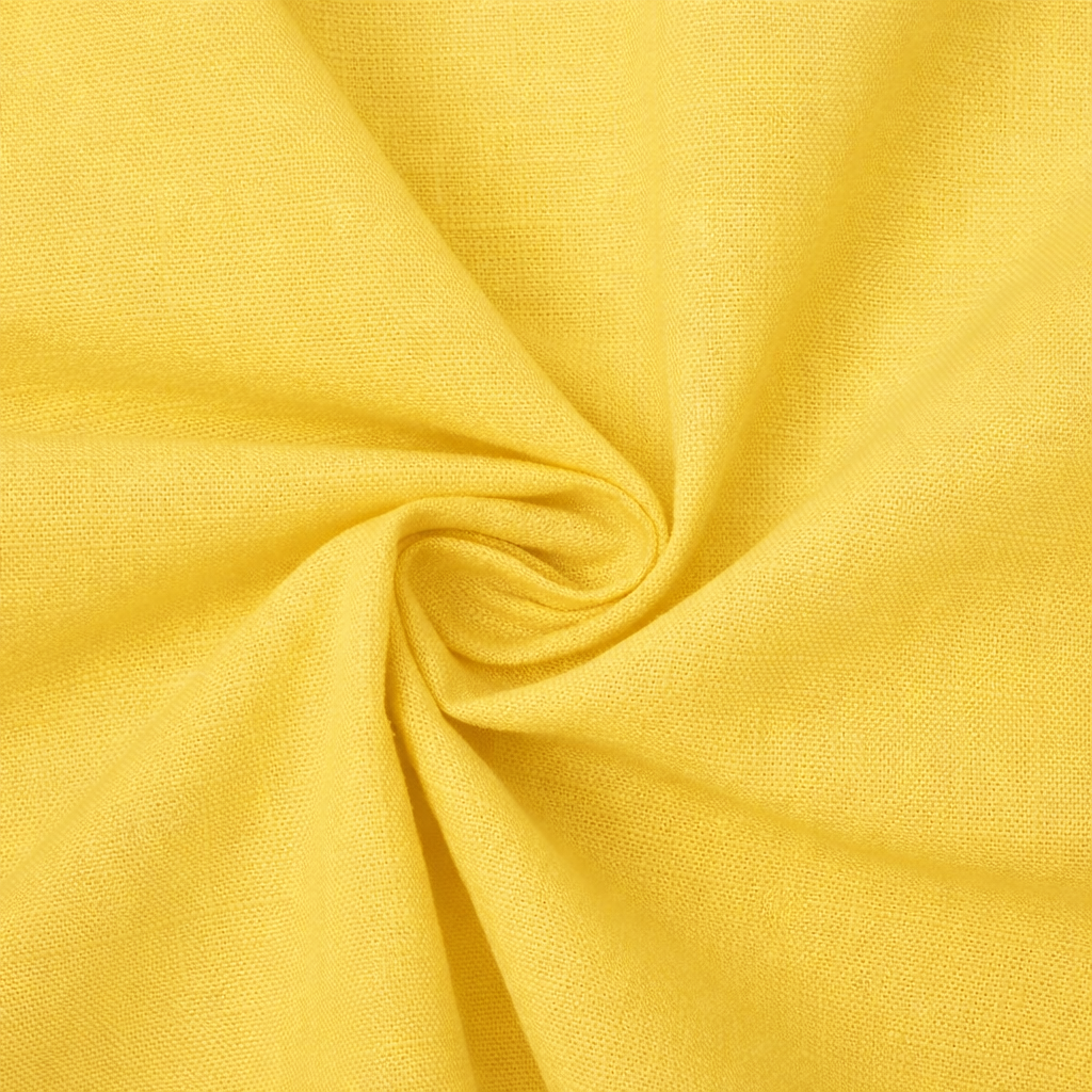 Cotton Chinese Collar Short Kurta for Men | Traditional Nehru Ethnic Shirts | Daily Wear-Yellow