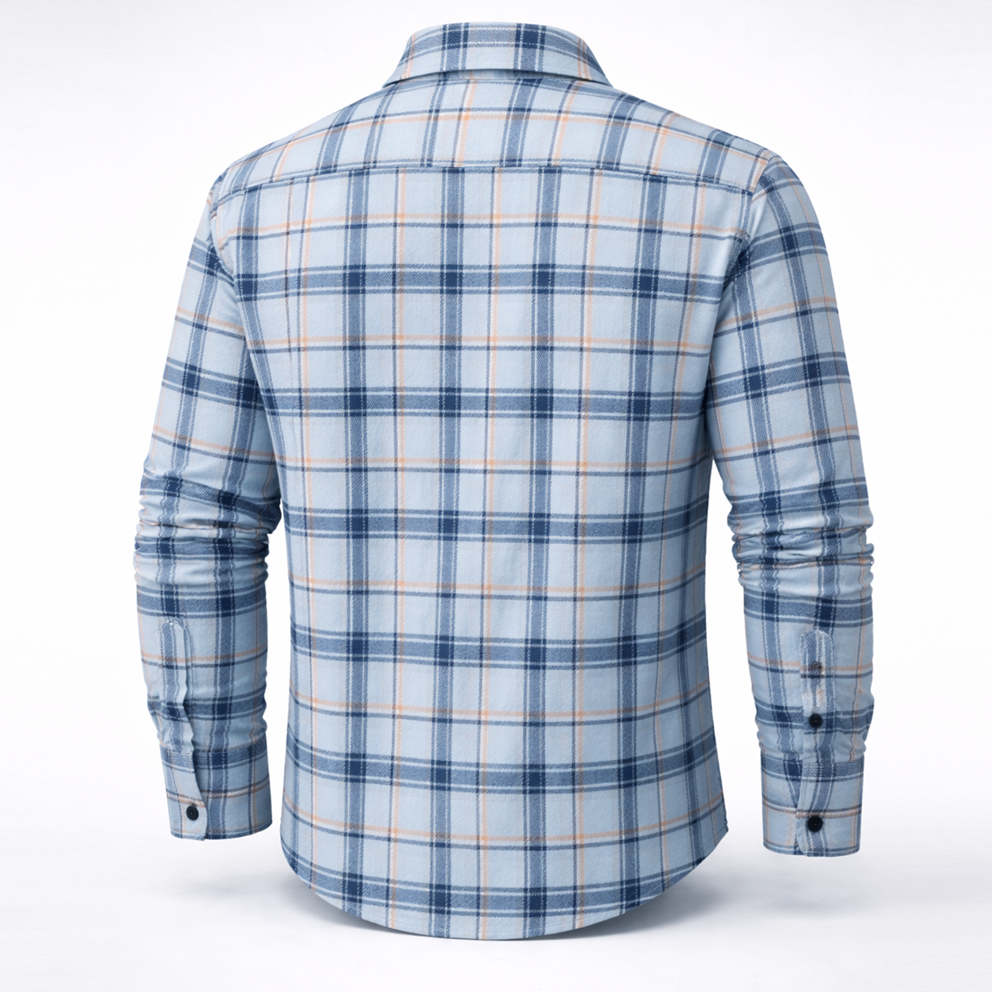 Menβs Sky Blue Winter Check Shirt | Full Sleeves