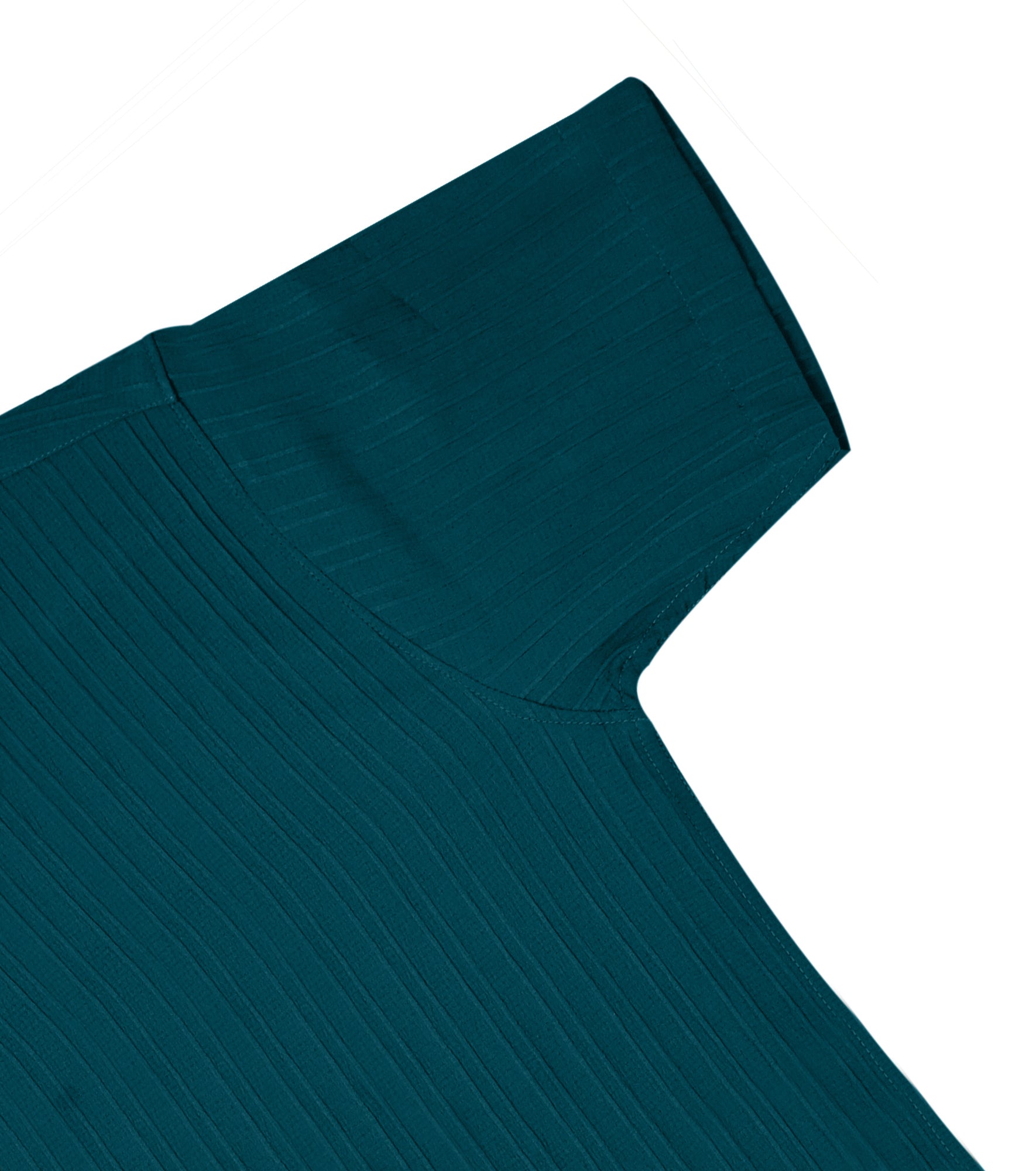 Men’s Textured Popcorn Half Sleeve Casual Shirt – Dark Green