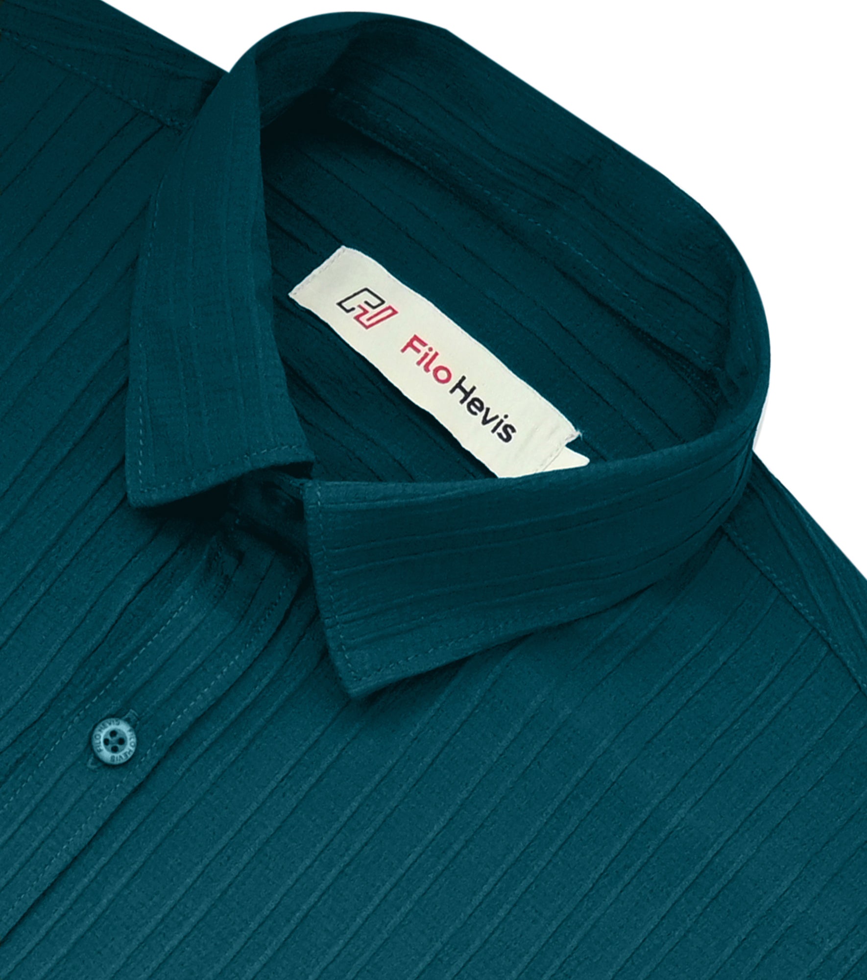 Men’s Textured Popcorn Half Sleeve Casual Shirt – Dark Green My Store