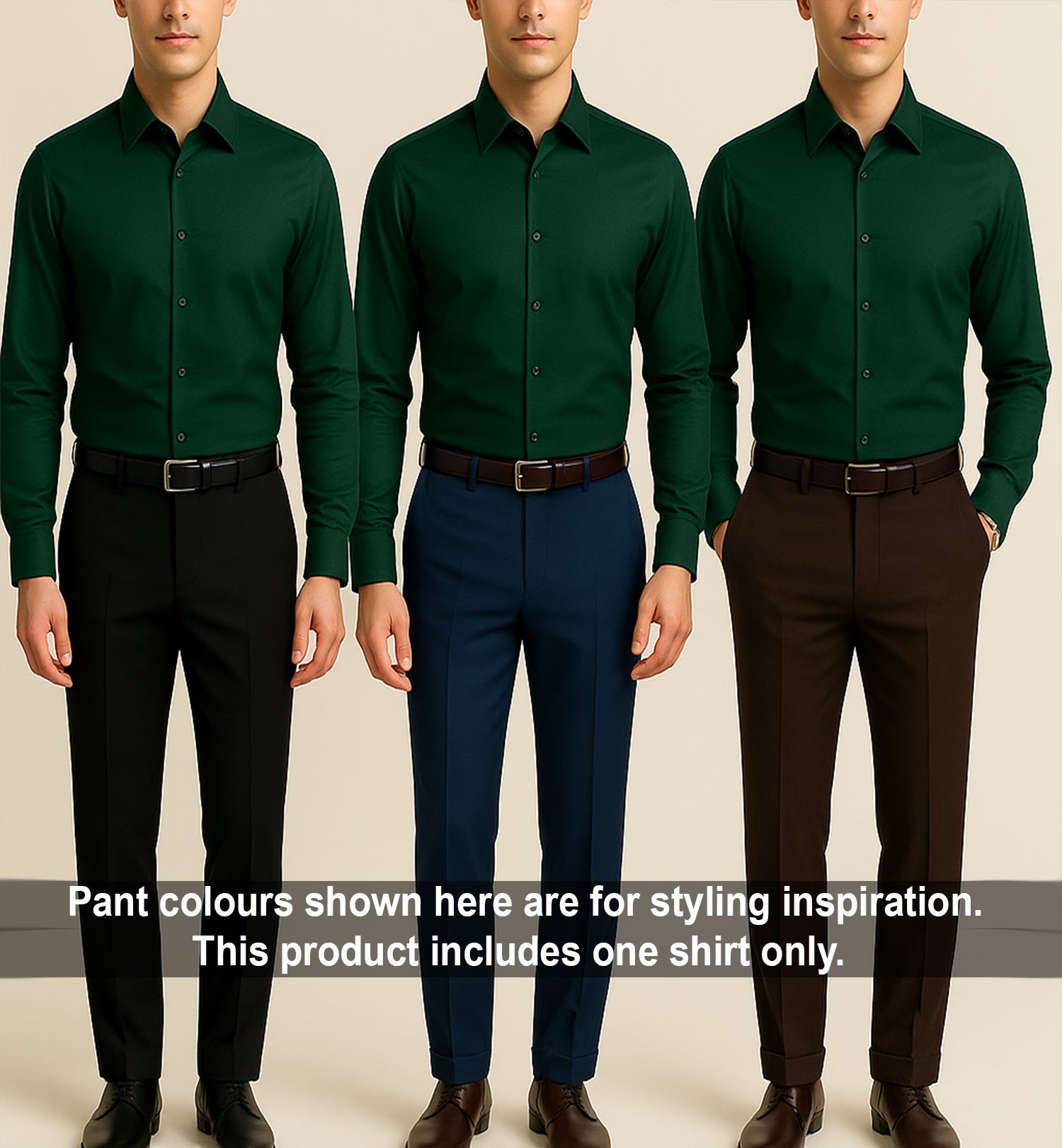 Men's Satin Lycra formal Full Sleeve Shirt Dark Green/Phthalo Green