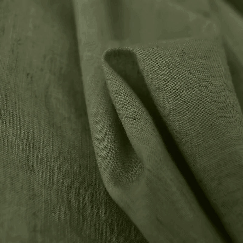 FINE LINEN SHIRTS FOR MEN (Full Sleeves)-Dark Green/Sage Green