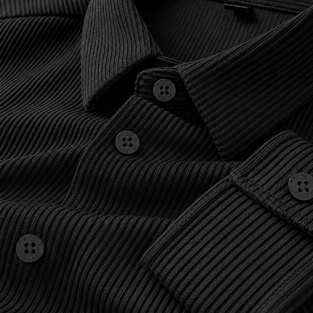black corduroy shirt