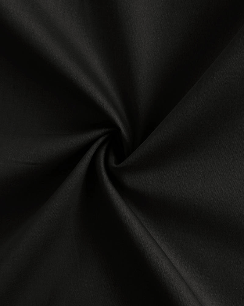 Platinum Cotton Satin Formal Shirt for Men - with Pocket | Black My Store