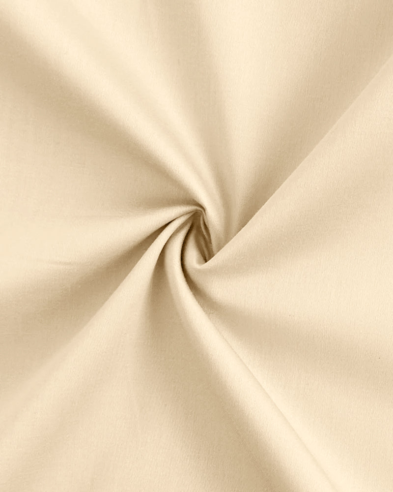 PLATINUM COTTON SATIN FORMAL SHIRT FOR MEN (Single Pocket)-Beige