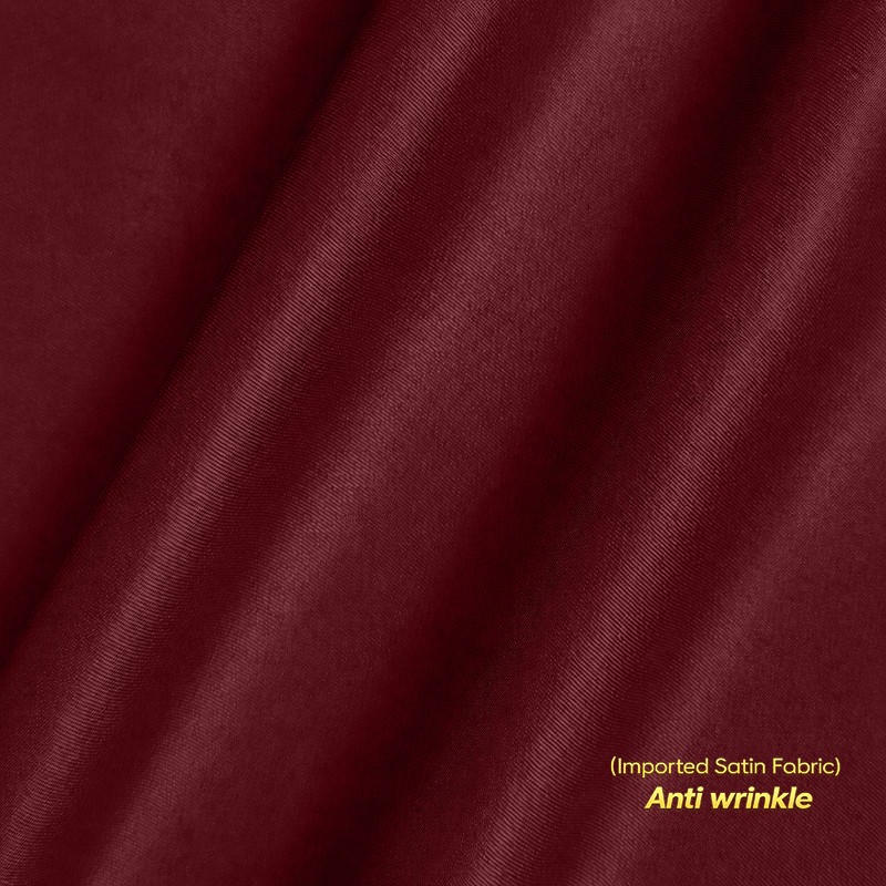 Men’s Satin Lycra Formal Shirt (Imported Fabric)| Maroon