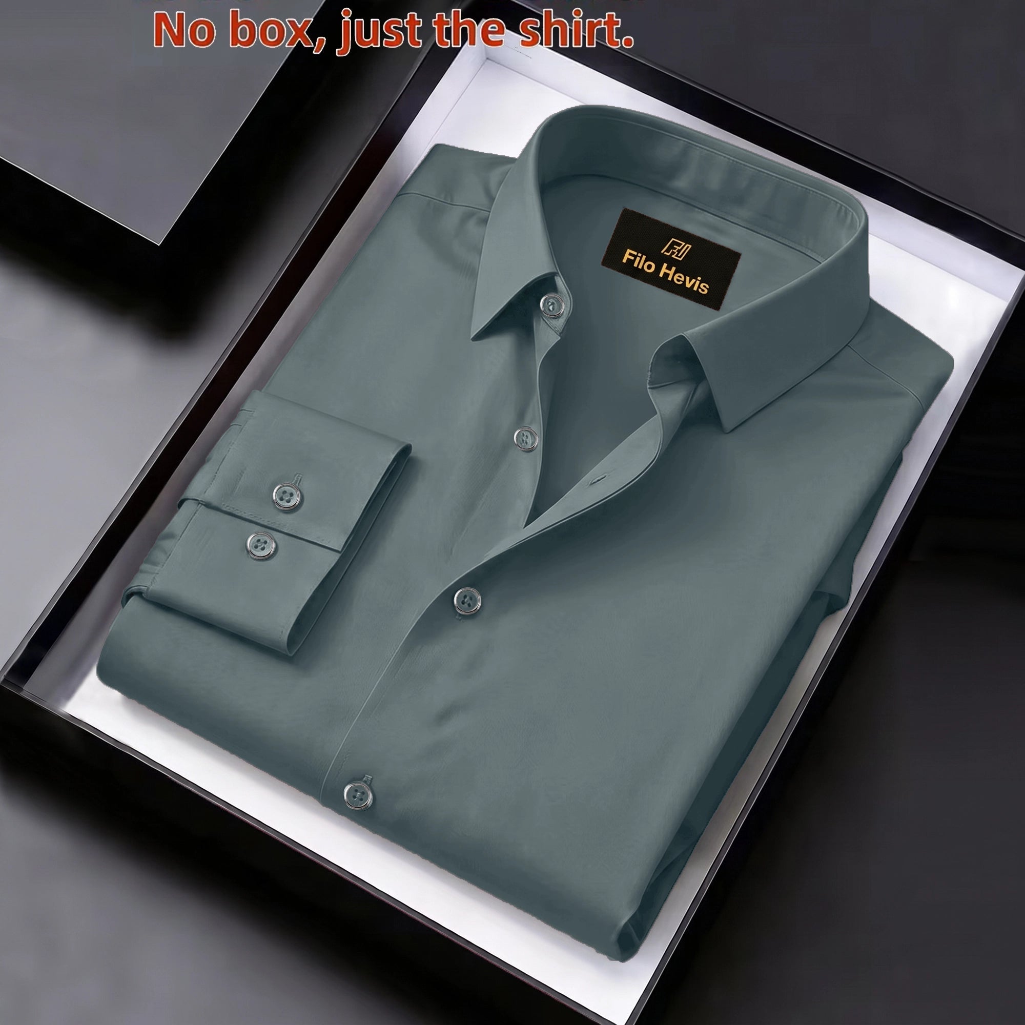 Anti Wrinkle Satin Lycra Formal Shirt (Imported Fabric)| Dark Grey