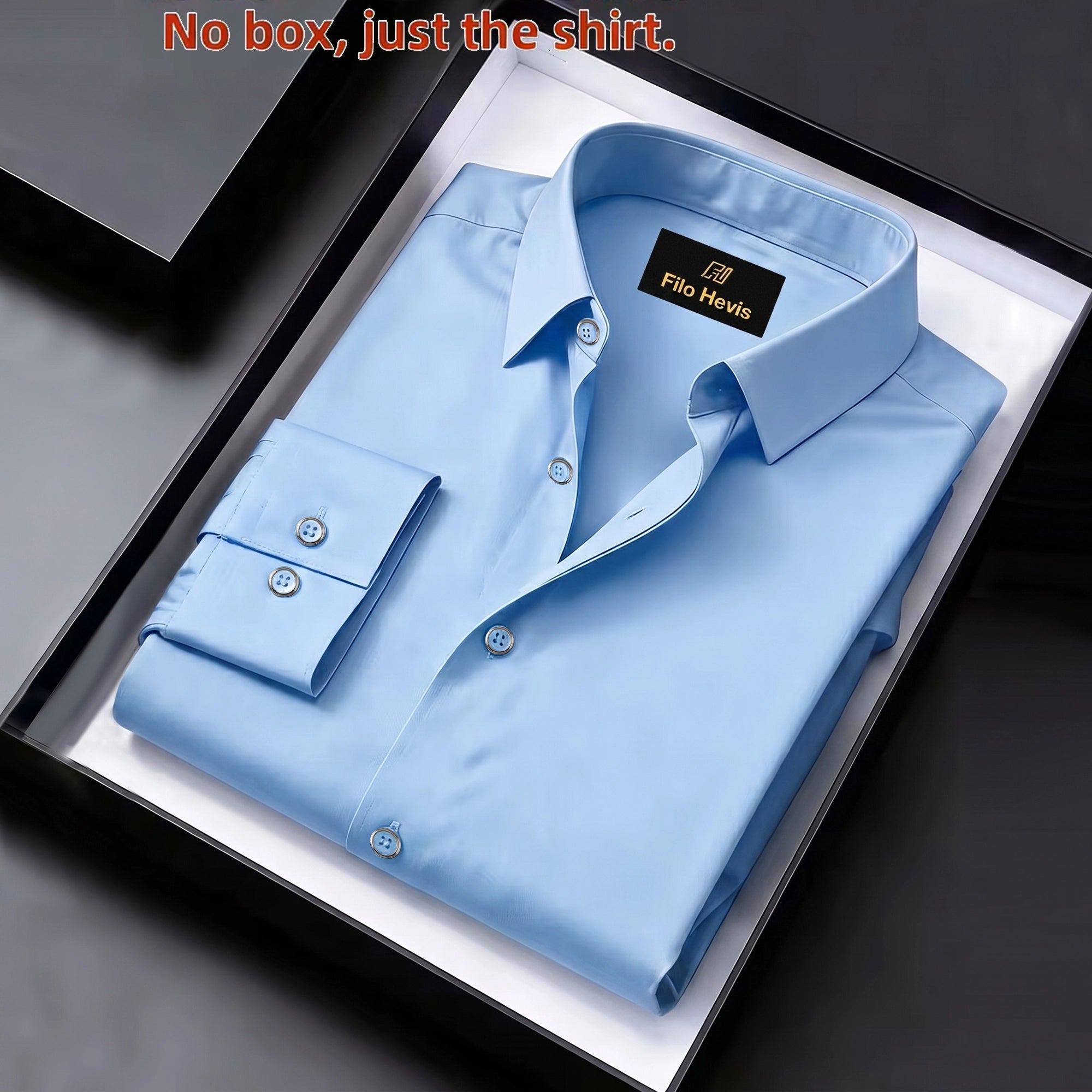 Anti Wrinkle Satin Lycra Formal Shirt (Imported Fabric)| Sky Blue