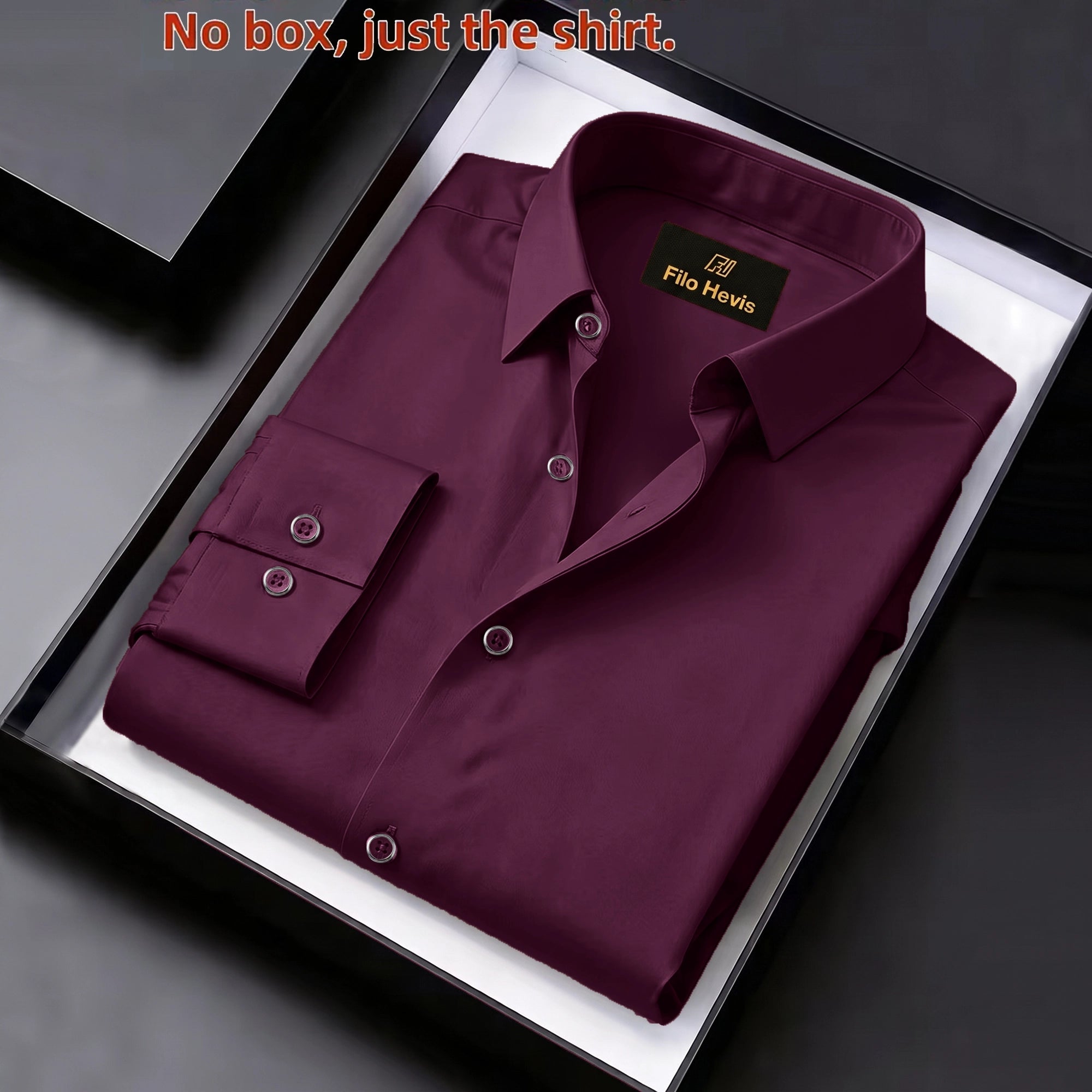 Anti Wrinkle Satin Lycra Formal Shirt (Imported Fabric)| Dark Maroon