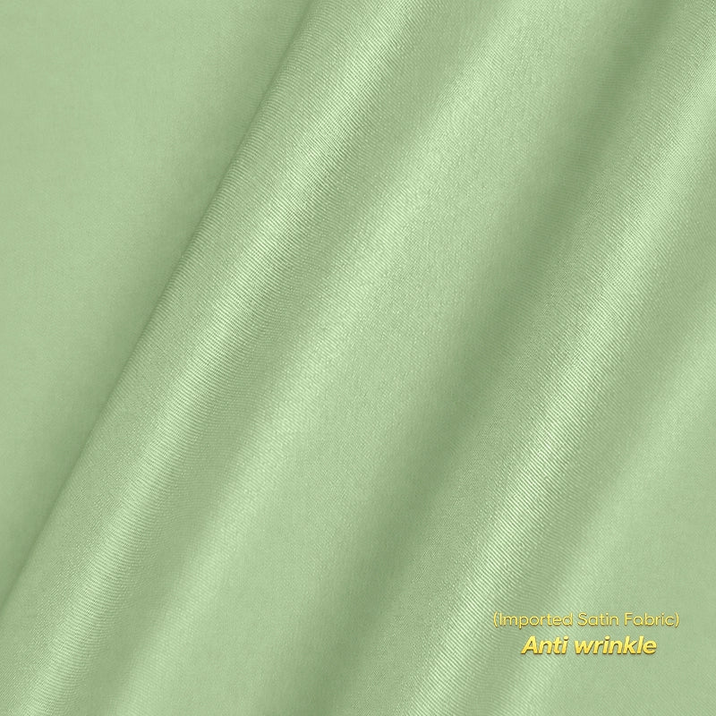 Anti Wrinkle Satin Lycra Formal Shirt (Imported Fabric)| Pista Green My Store