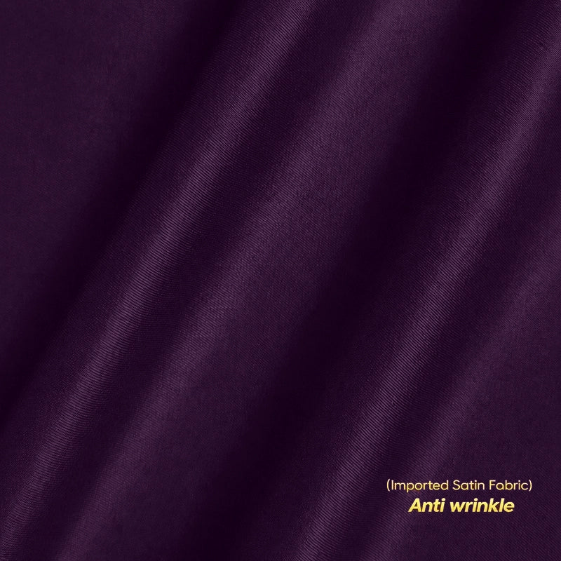 Satin Lycra Anti Wrinkle Formal Shirt (Imported Fabric)| Purple