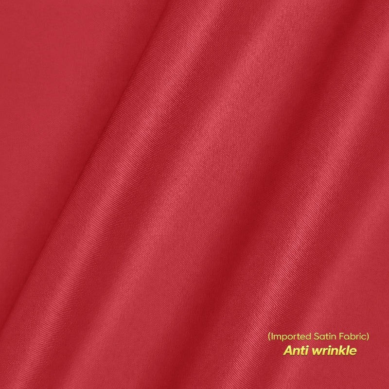 Anti Wrinkle Satin Lycra Formal Shirt (Imported Fabric)| Red My Store