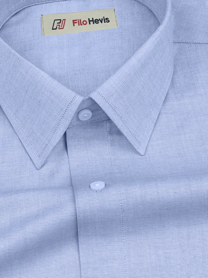 Filafil Fabric Formal Shirt for Men - Regular Fit | Sky
