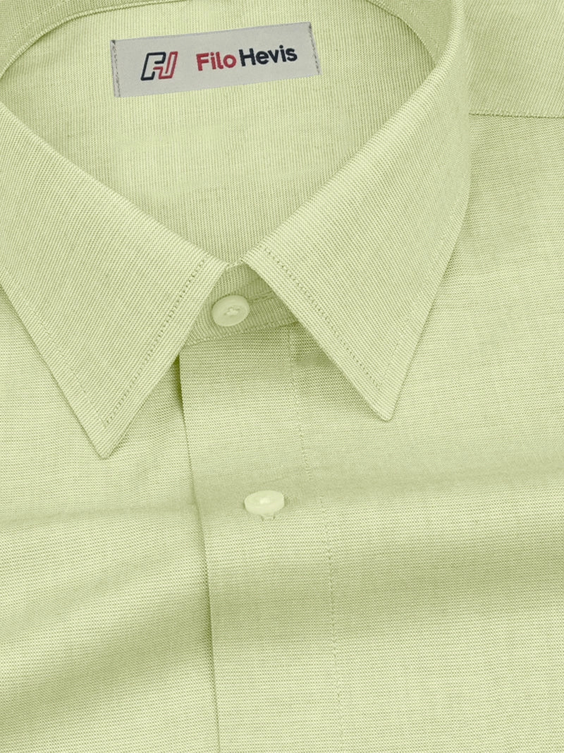 Filafil Fabric Formal Shirt for Men - Regular Fit | Light pastel green