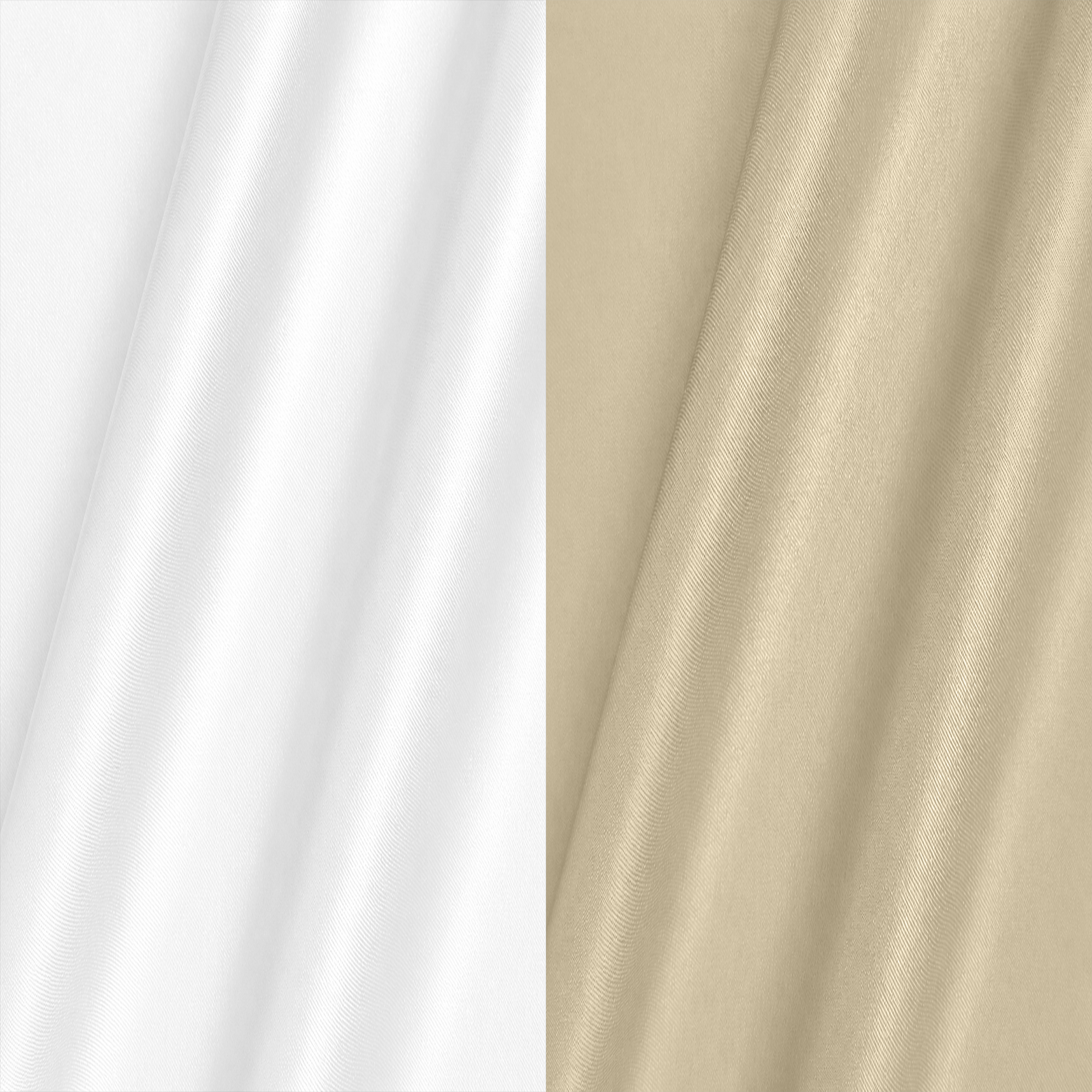 Combo of 2 Men's Imported Satin formal Shirt White & Beige