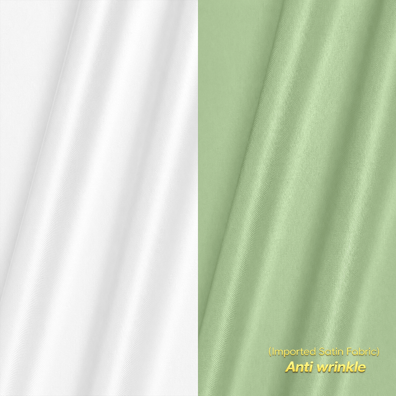 Combo of 2 Anti Wrinkle Imported Satin formal Shirt White & Pista Green My Store