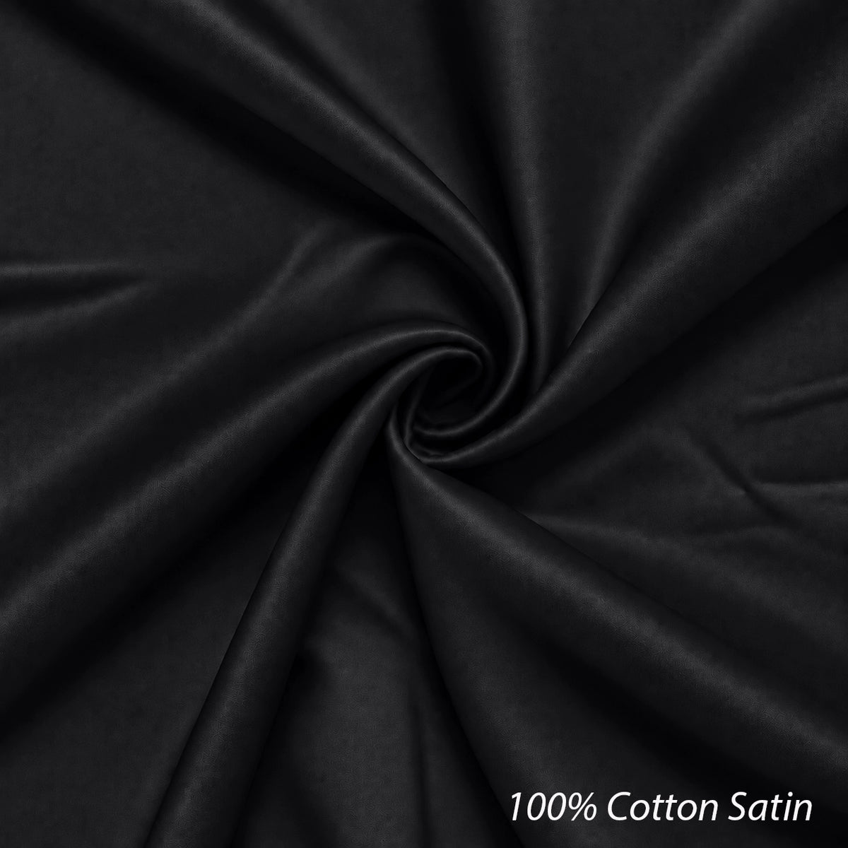 Platinum Cotton Satin Formal Shirt for Men - with Pocket | Black