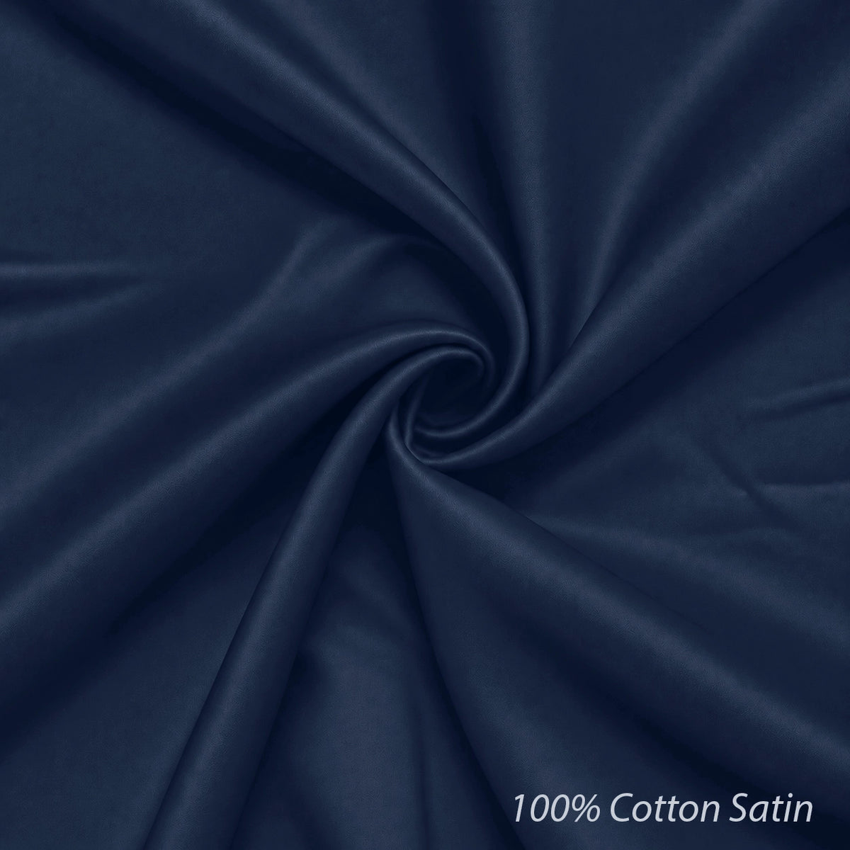 Platinum Cotton Satin Formal Shirt for Men - with Pocket | Navy Blue