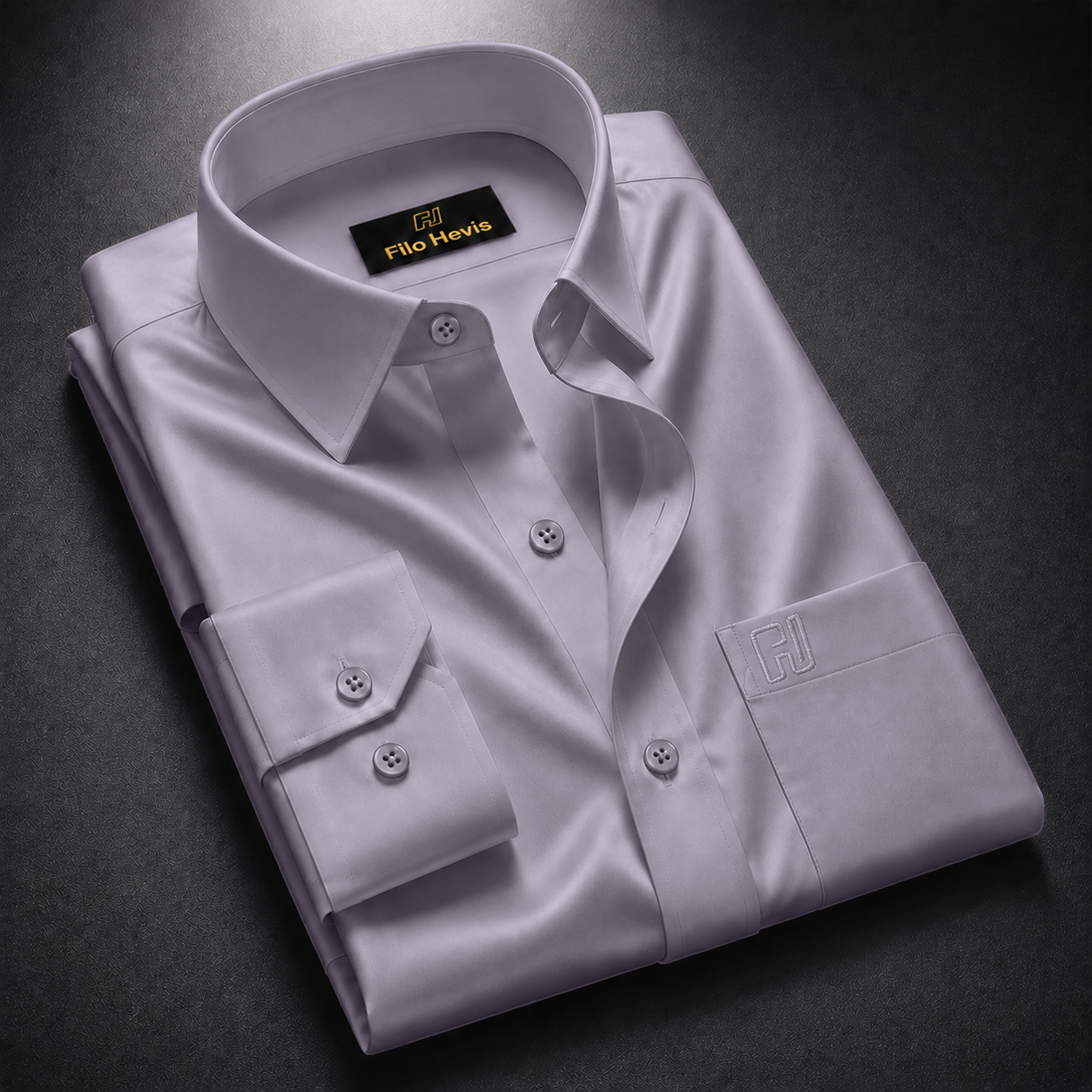 Cotton Satin Formal Shirt for Men - Regular Fit Full Sleeve | Light Onion