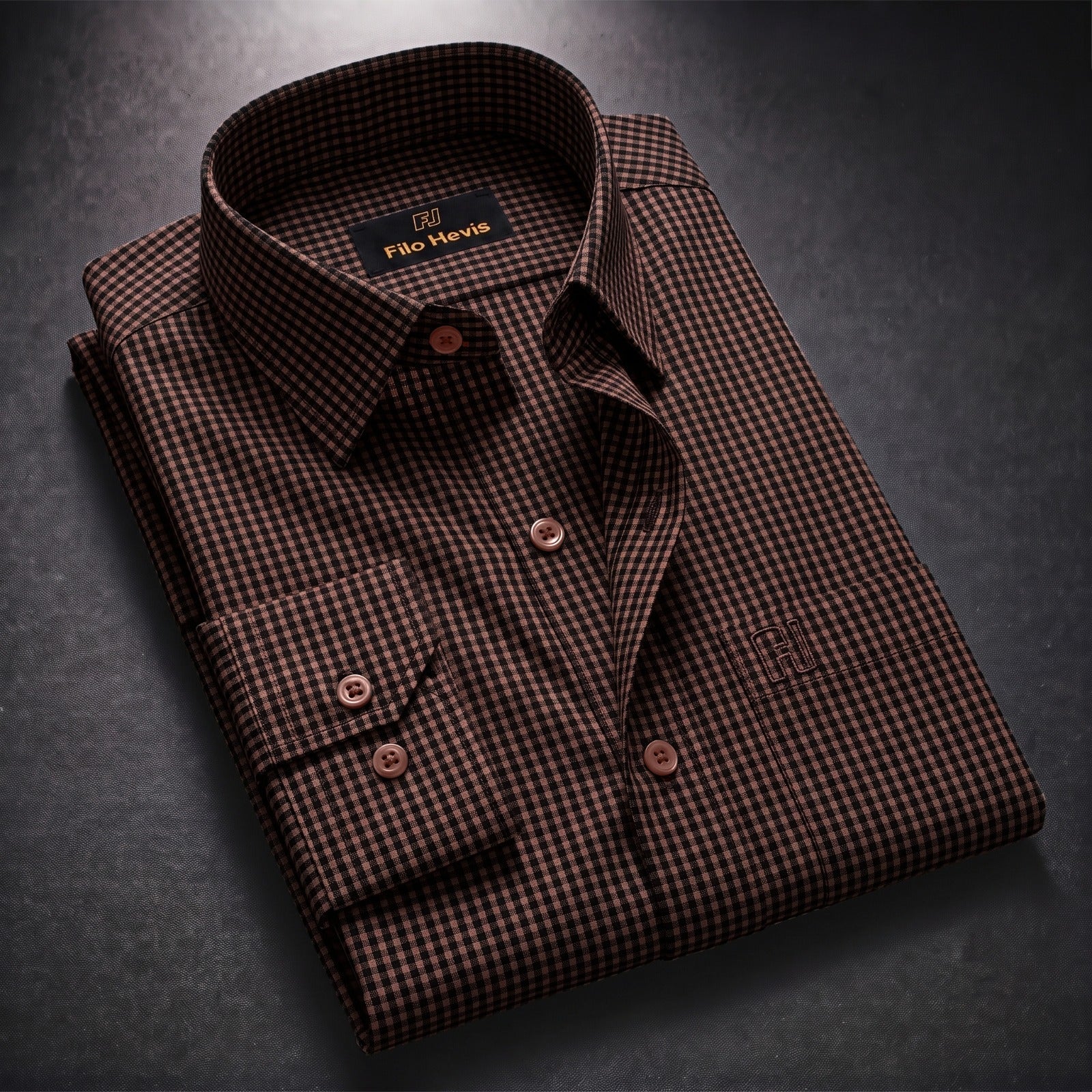 Cotton Check Shirt for Men |Slim fit | Amrican Brown My Store