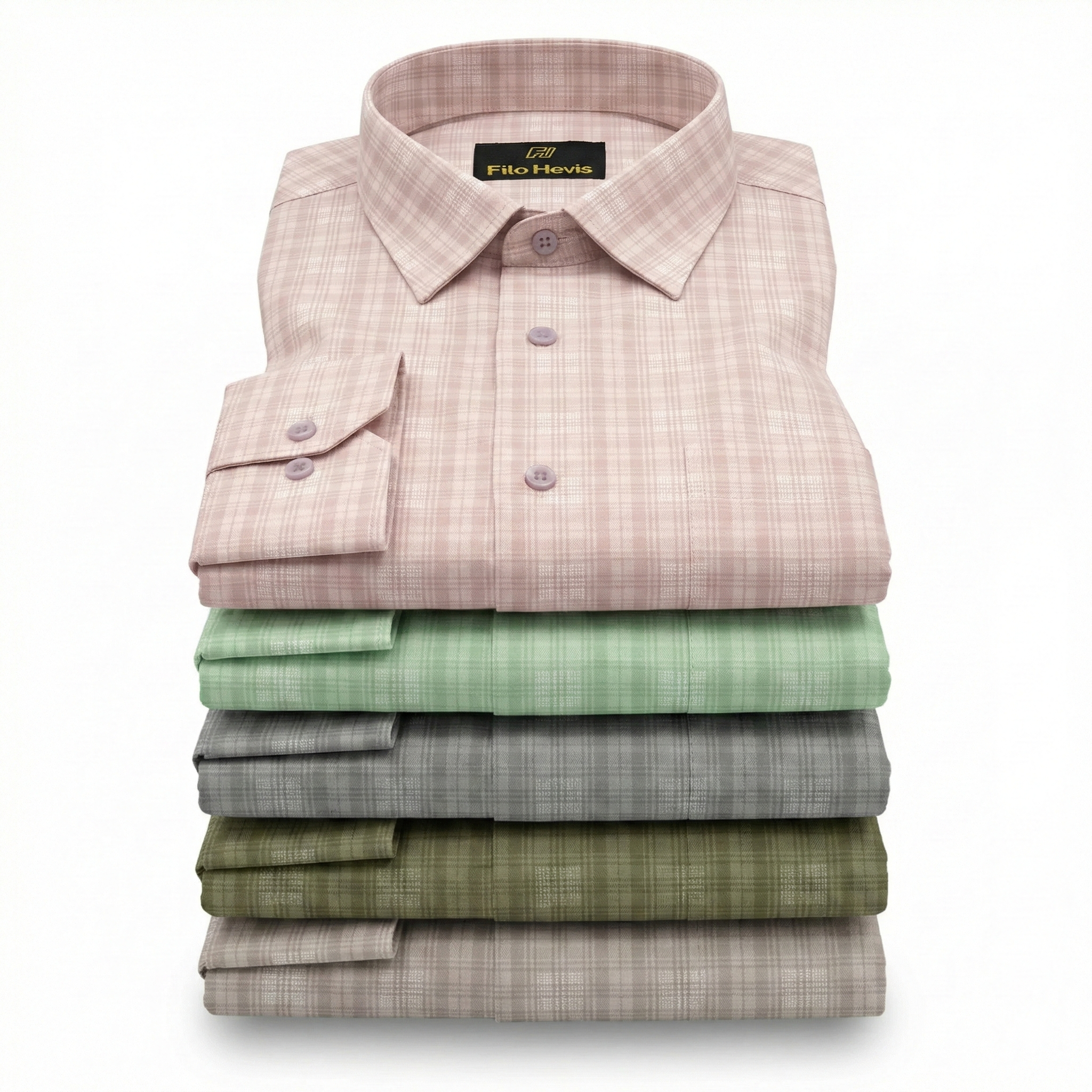 CHECK SHIRTS FOR MEN | FULL SLEEVE | FORMAL & CASUAL WEAR | PEACH