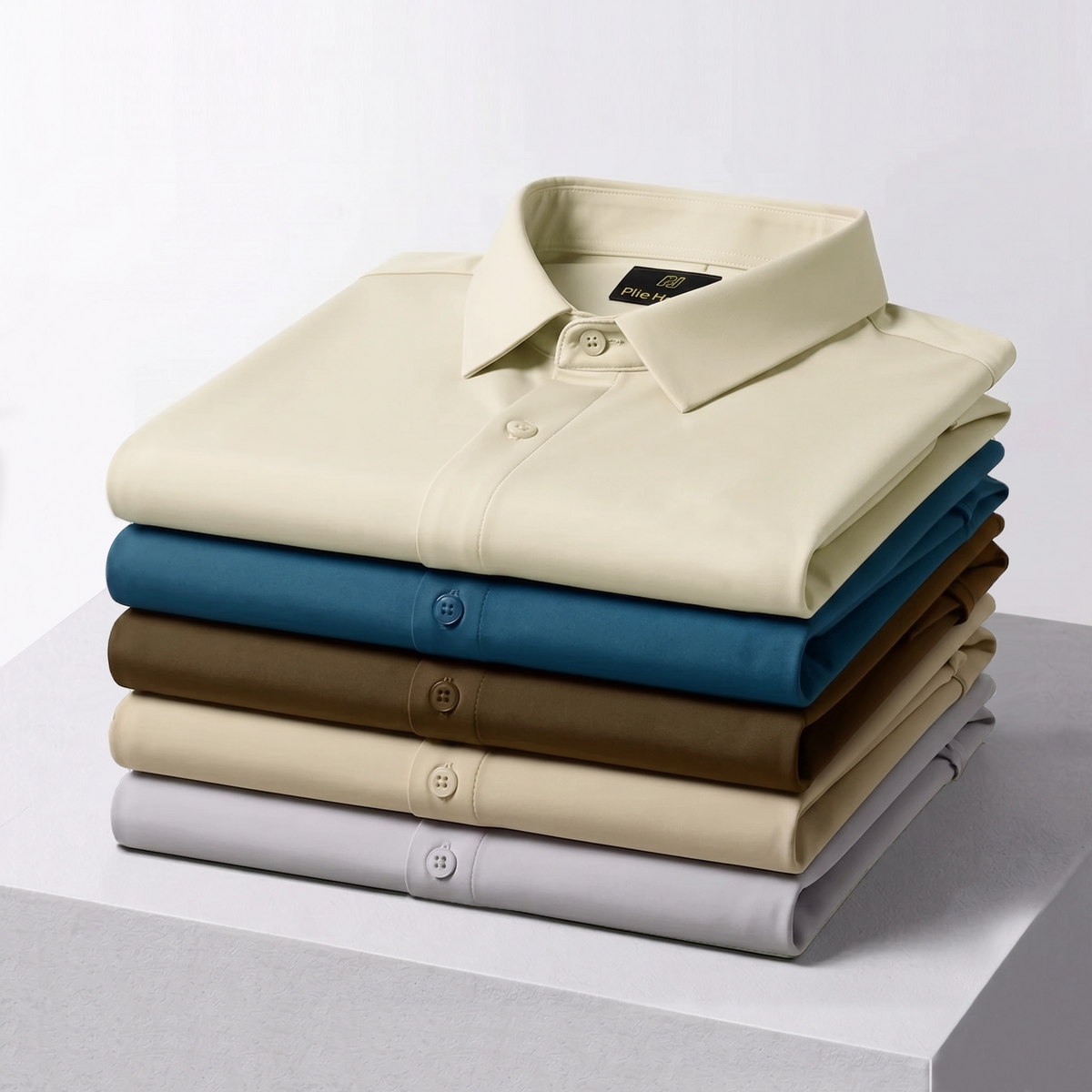 Japanese Lycra anti-wrinkle shirt | Party wear | Cream
