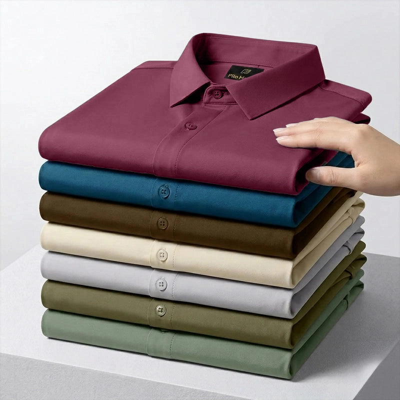 Japanese Lycra anti-wrinkle shirt | Party wear | Maroon