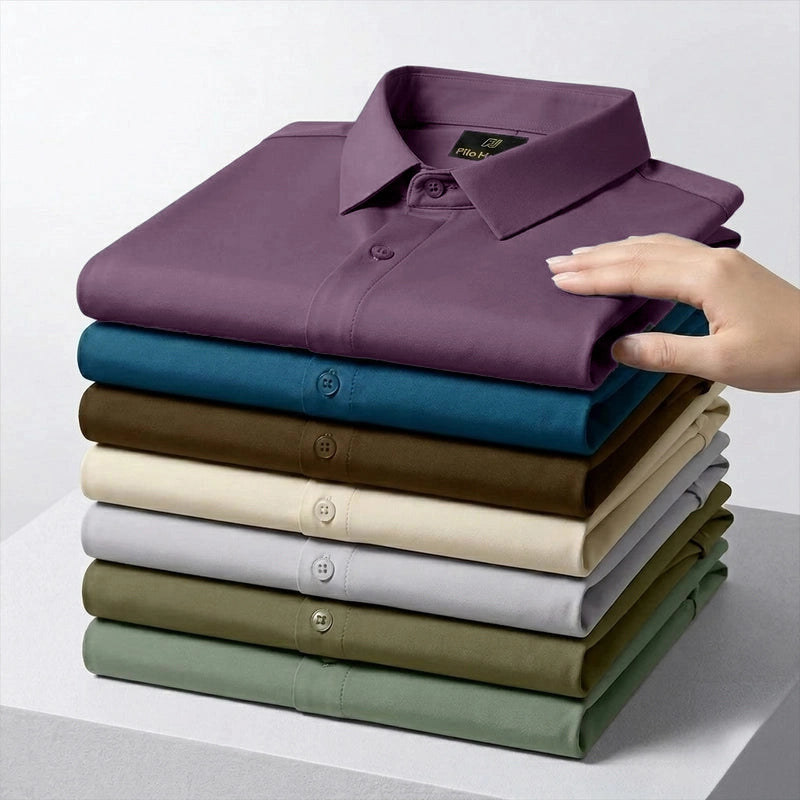 Japanese Lycra anti-wrinkle shirt | Party wear | Light Onion