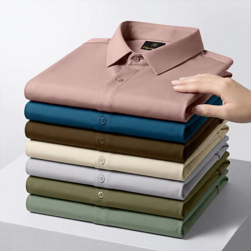 Japanese Lycra Stretch Formal Shirt for Men | Peach My Store