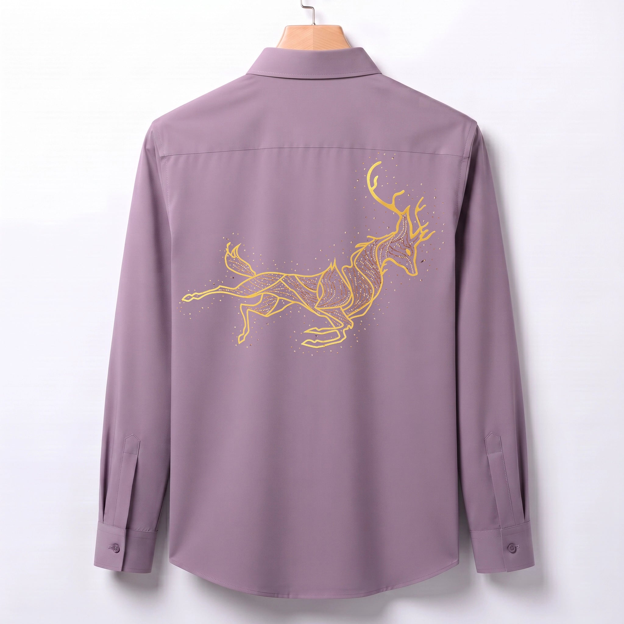 Front & Back Double Deer Embroidery Party Shirts | Club Wear | Onion