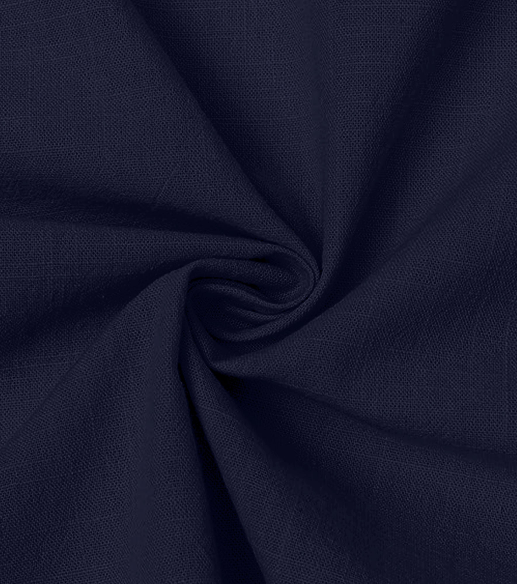 Cotton Mandarin Collar Short Kurta- Navy Blue