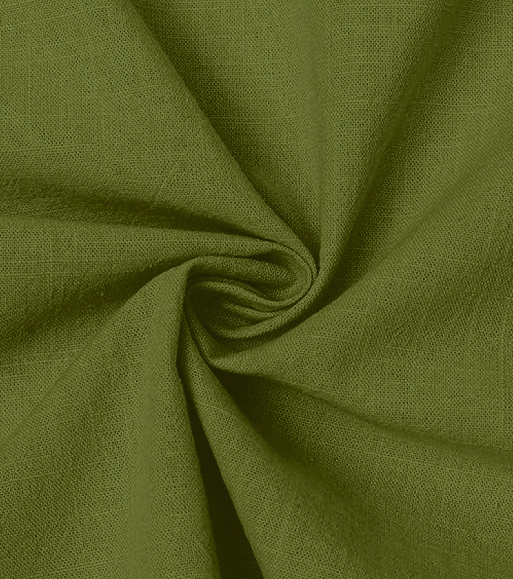 Cotton Chinese Collar Short Kurta for Men | Traditional Nehru Ethnic Shirts | Daily Wear-Mehendi Green