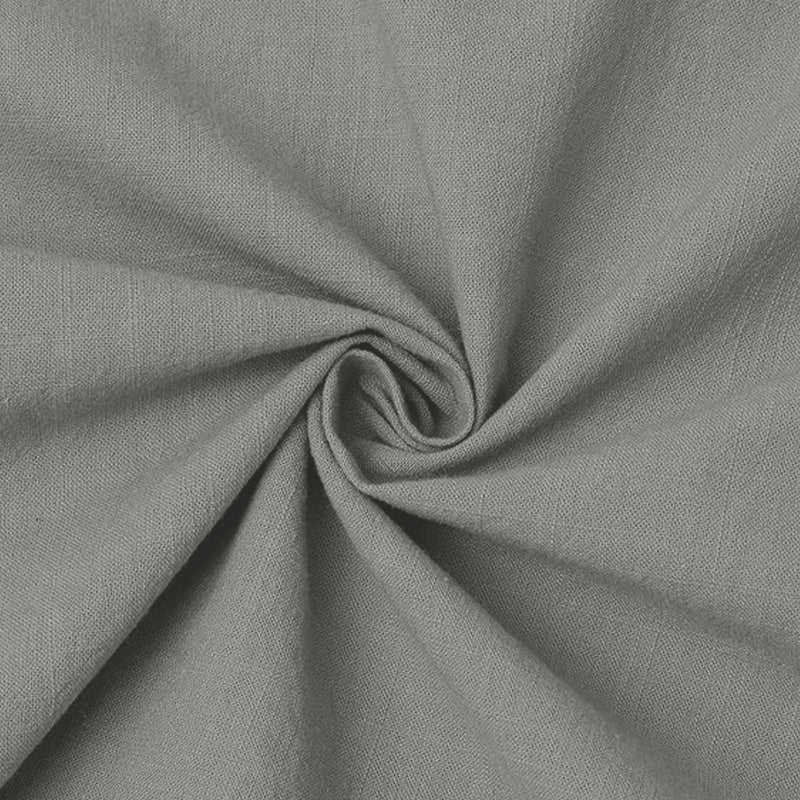 MEN’S CHINESE COLLAR SHIRT | FULL SLEEVE COTTON LINEN T-NECK SHIRT | GREY COLOR Filo Hevis