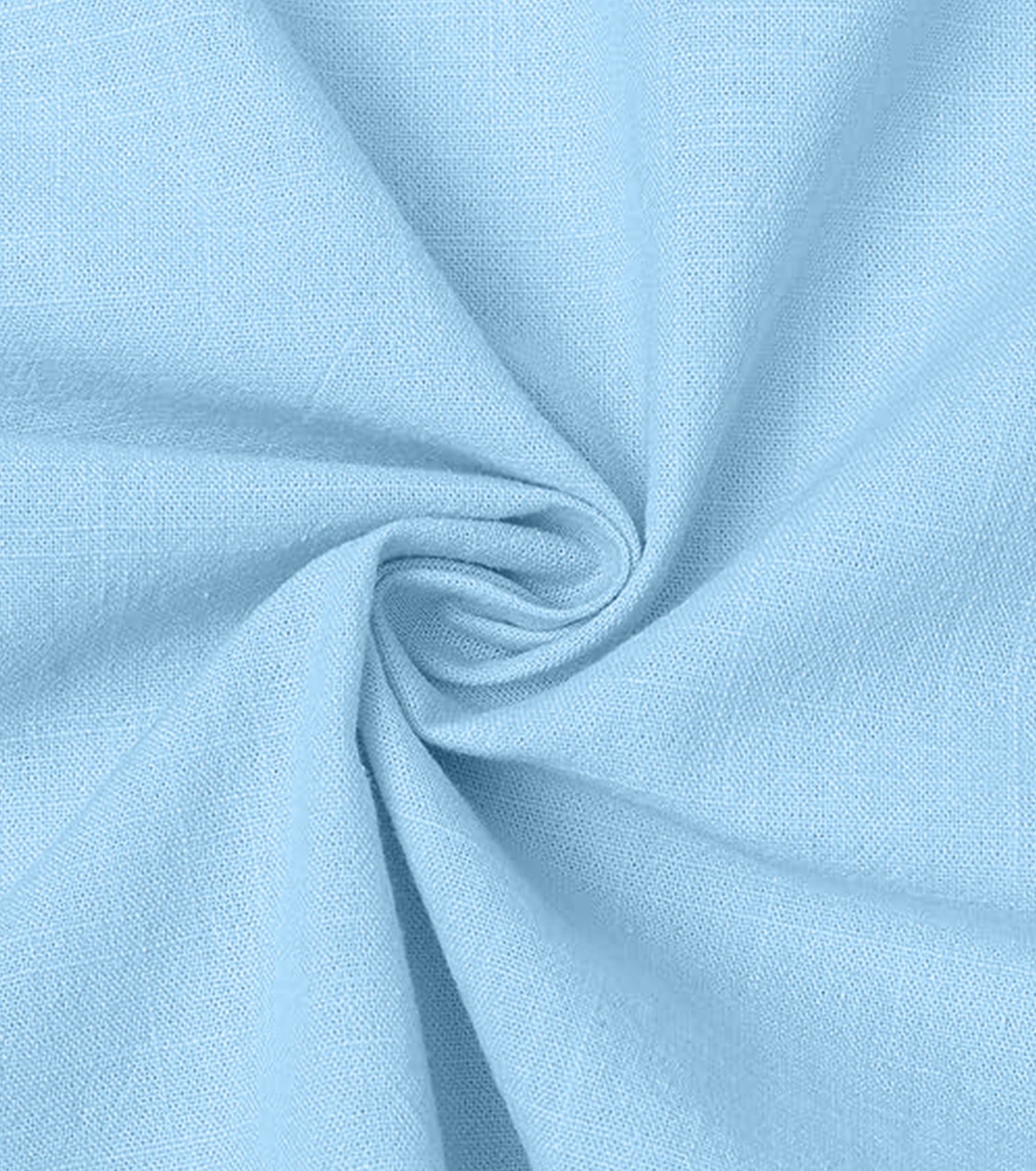 Cotton Chinese Collar Short Kurta for Men | Traditional Nehru Ethnic Shirts | Daily Wear-Sky