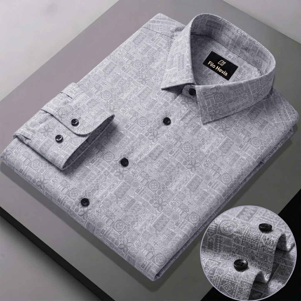 Print Shirt for Men | Smart Regular Fit | Green