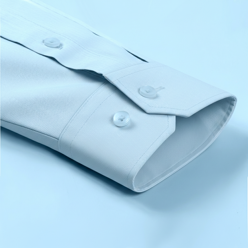 Men's Formal Regular Fit Cotton Full Sleeve Shirt - Sky Blue