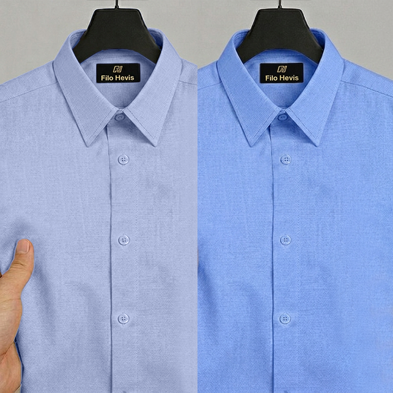 Combo of 2 Filafil Fabric Regular Fit Formal Shirts – Sky & Blue (Single Pocket)