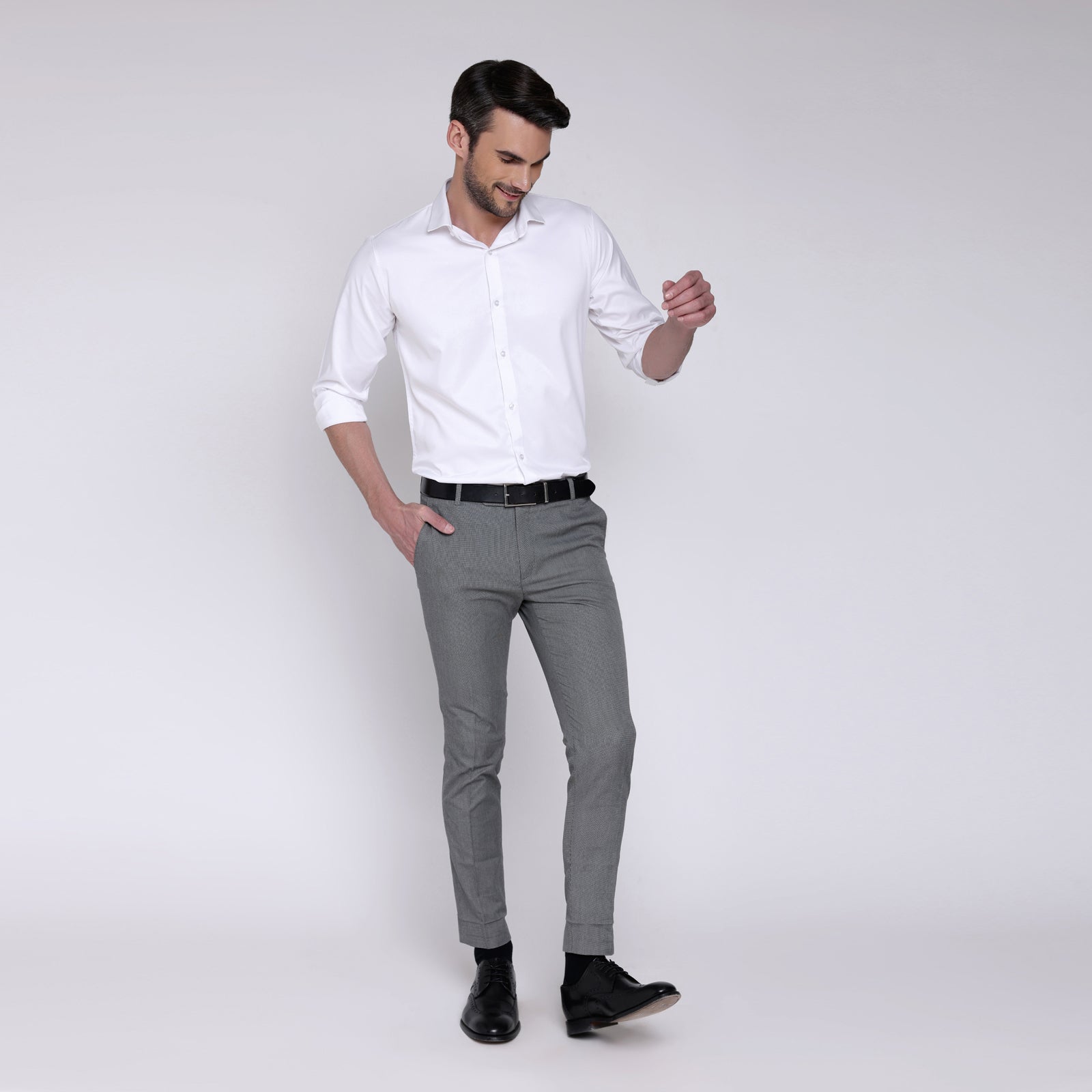 PREMIUM SATIN SHIRT | FORMAL SHIRT FOR MEN | LUXURIOUS SATIN LYCRA PARTY WEAR-White Shirt