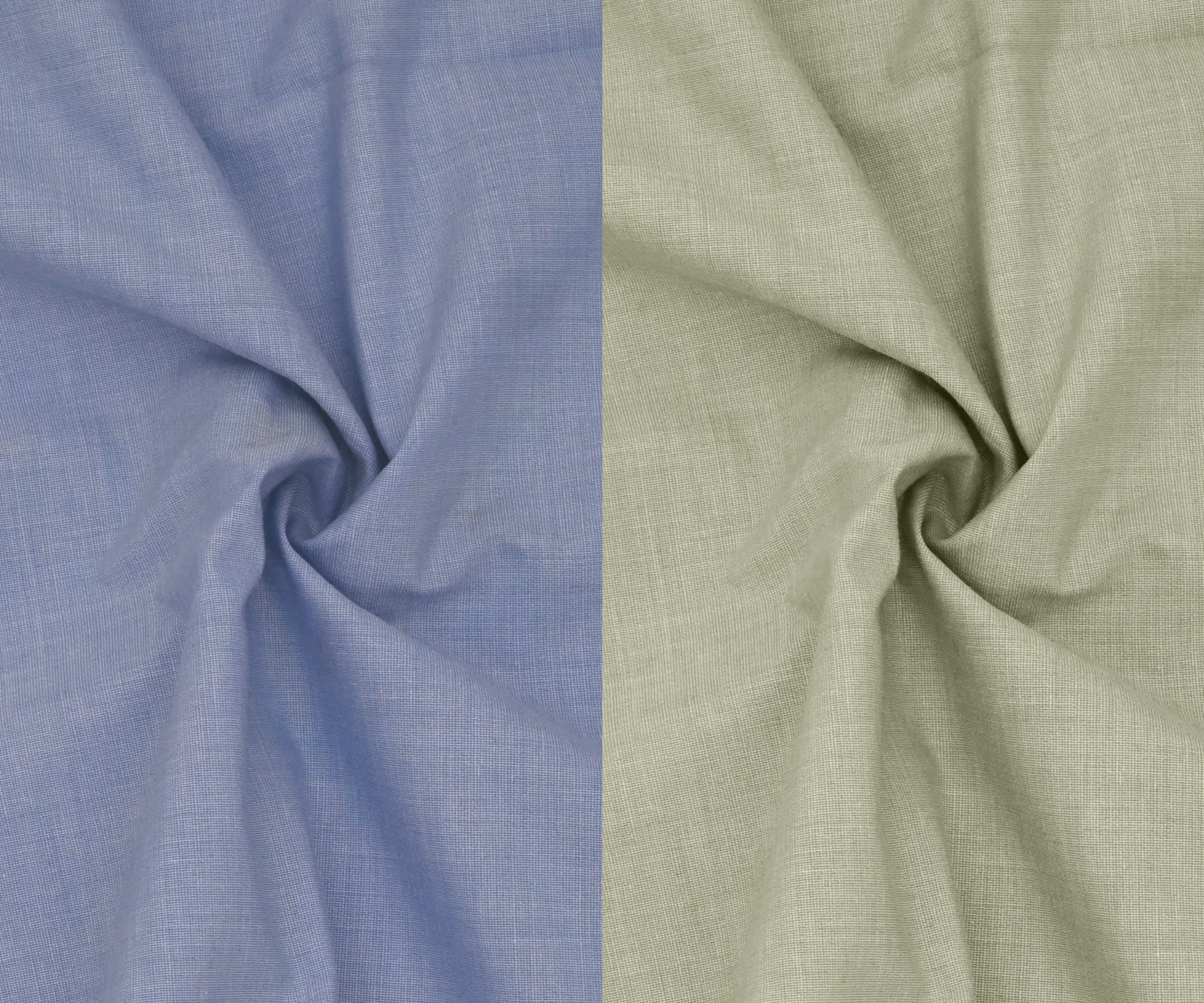 Combo of 2 Filafil Fabric Regular Fit Formal Shirts – Sky & Light Greyish Green (Single Pocket)