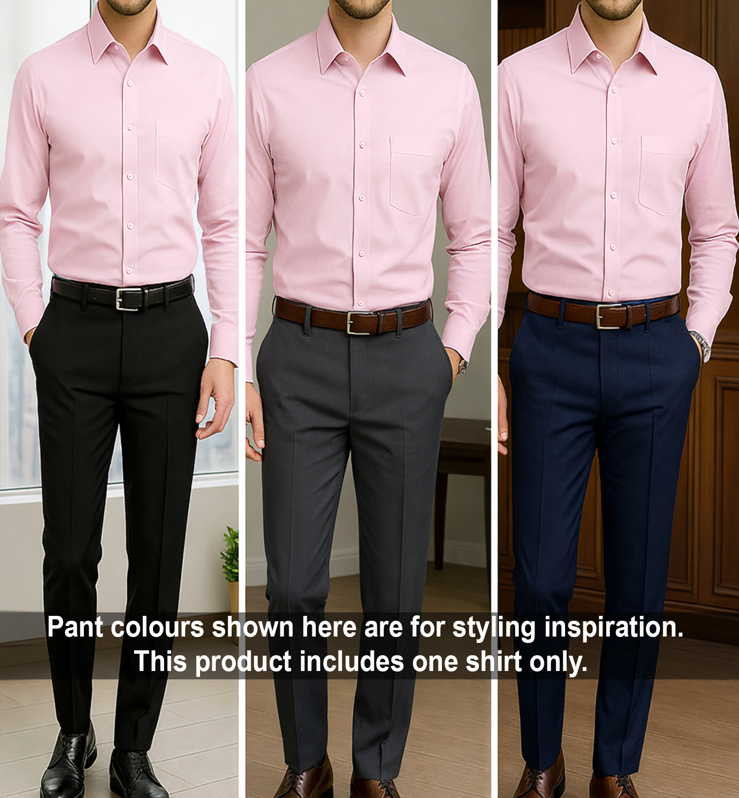 PLATINUM COTTON SATIN FORMAL SHIRT FOR MEN (Single Pocket)-Pink
