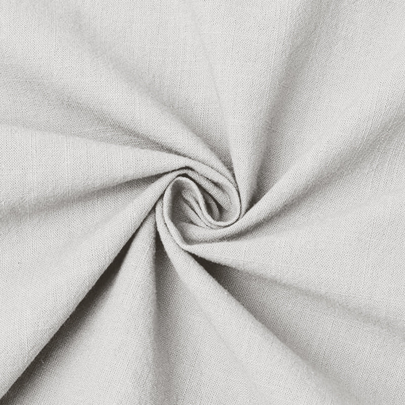 MEN’S CHINESE COLLAR SHIRT | FULL SLEEVE COTTON LINEN T-NECK SHIRT | LIGHT GREY COLOR