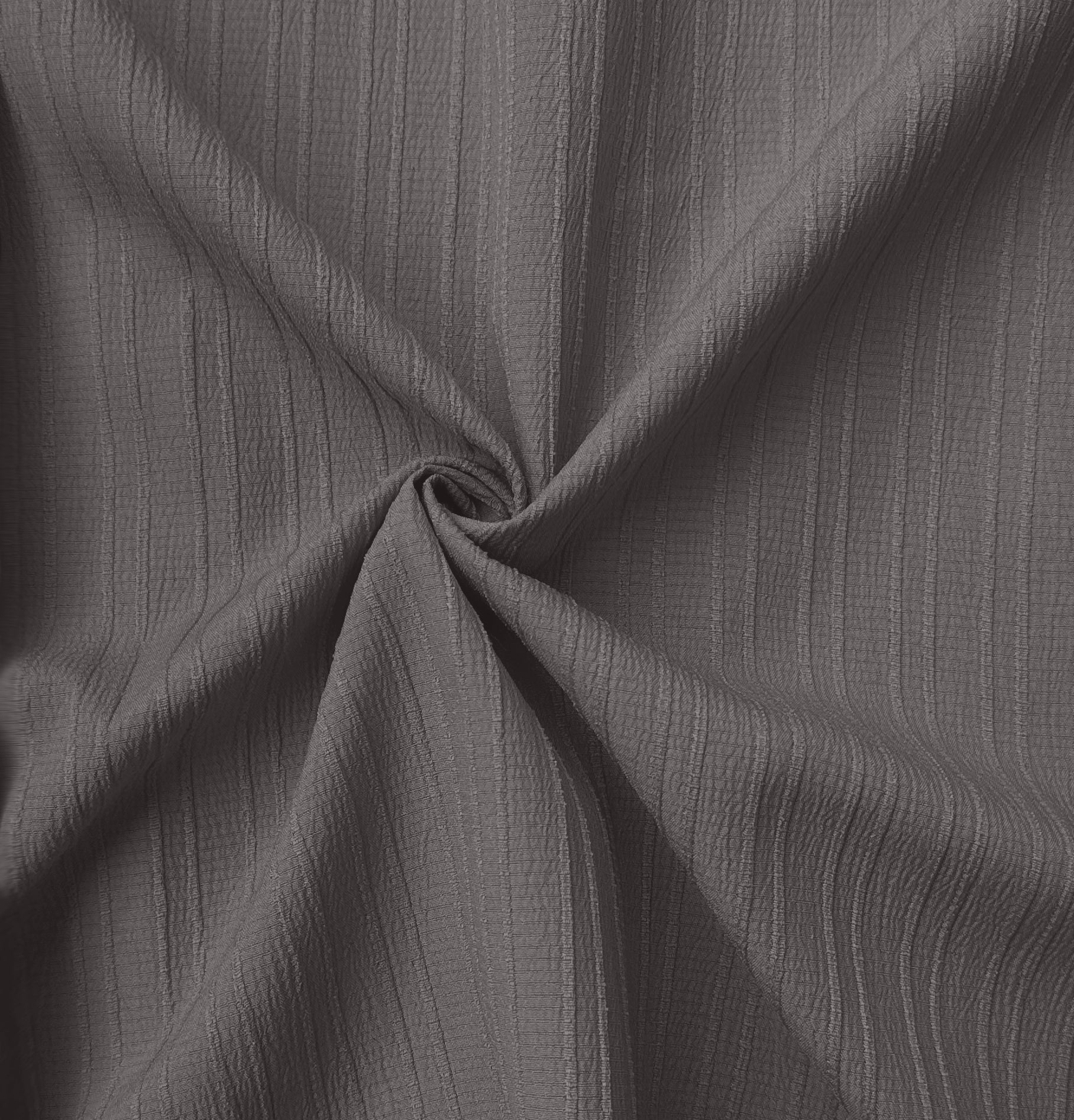 Crushed Self Stripe Grey Shirt