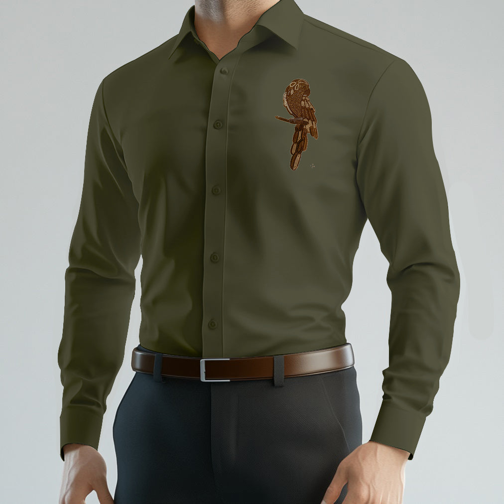 Men's ClubWear Premium Shirt - Mehandi Green