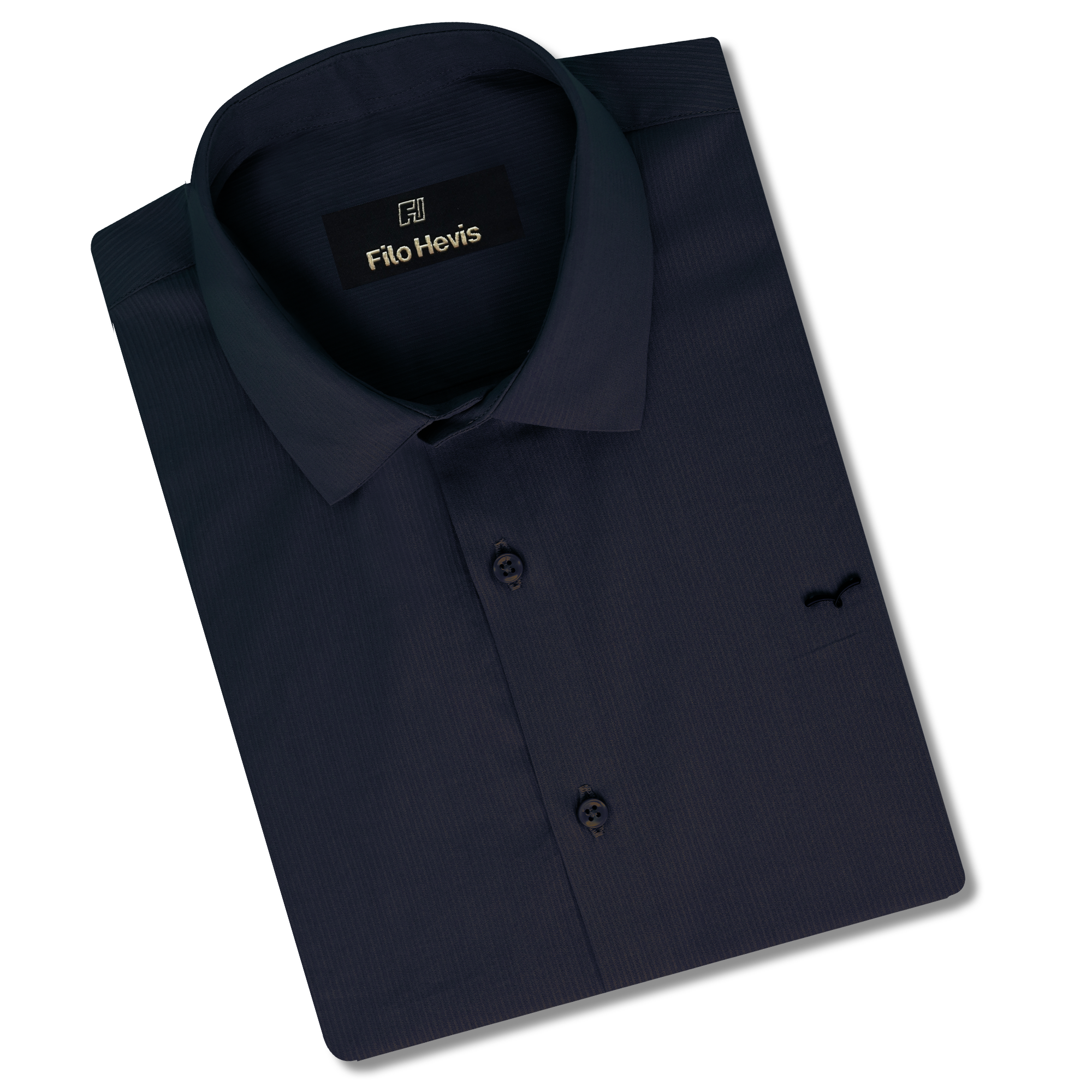 Premium SELF STRIPED SHIRTS FOR MEN - Textured Formal Shirts Collection | Professional Office Wear-Navy Blue