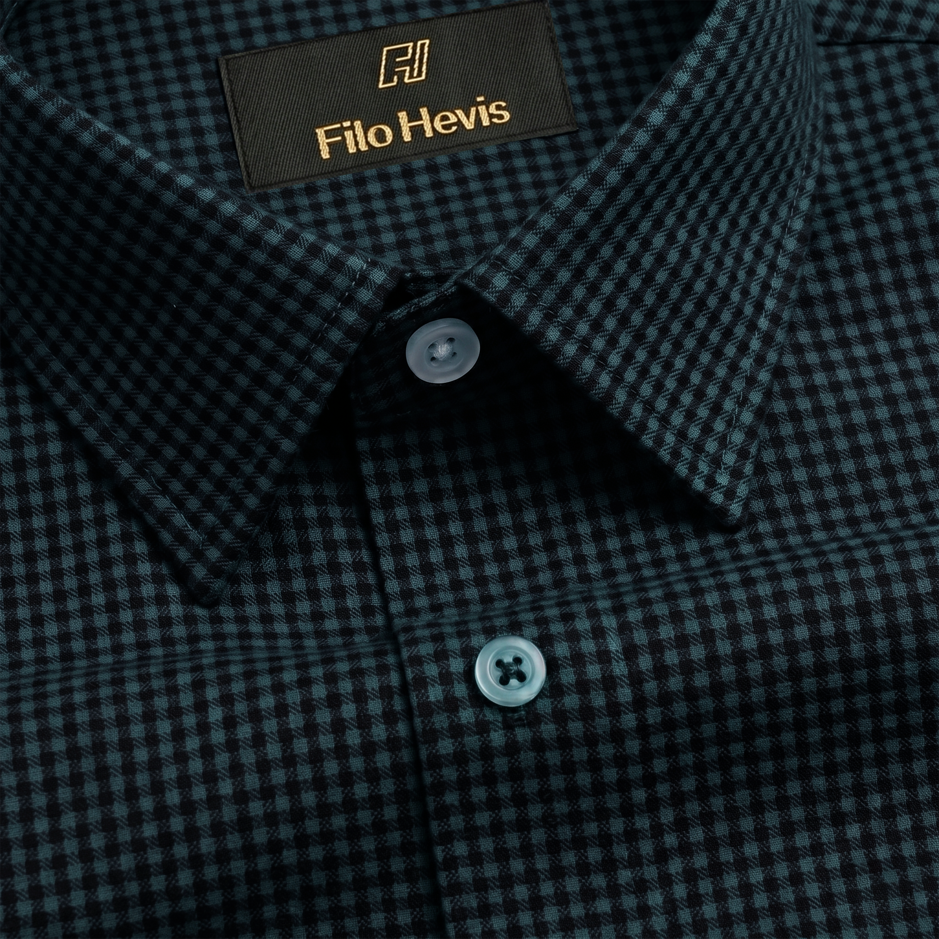 Men's Cotton Check Shirt-Navy Blue, Regular Fit, All-Day Comfort