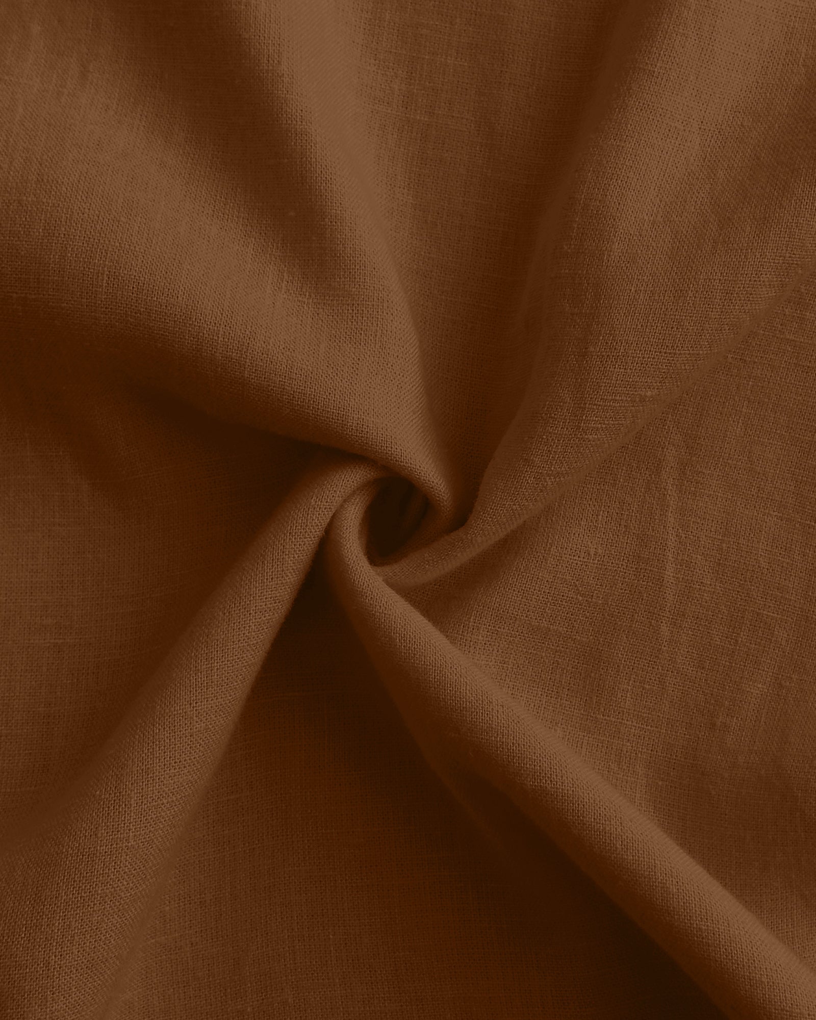 Men's Pure Linen Casual Shirt - Orange